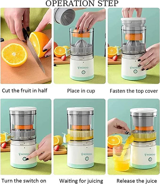 Electric Citrus Juicer : USB Rechargeable | Quick & Easy Juice