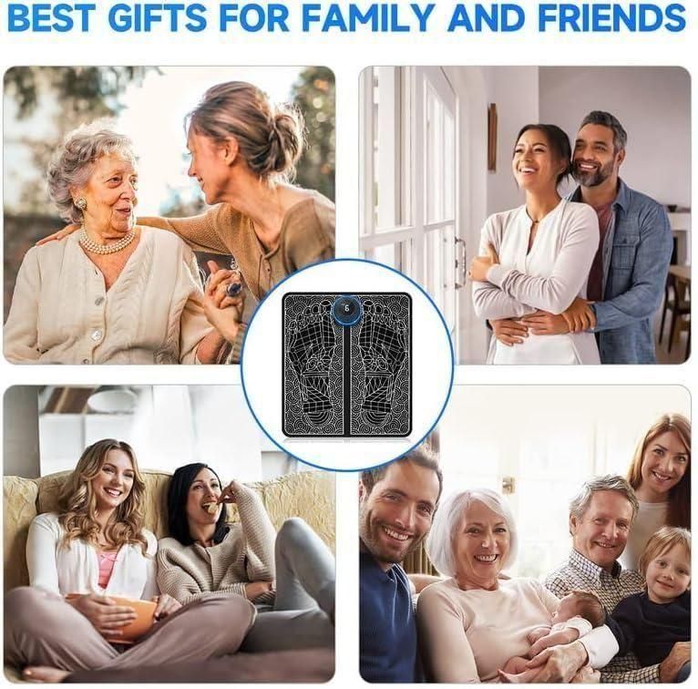 Vibrating Bubble Electric Ems Foot Massager Pad | USB Rechargeable